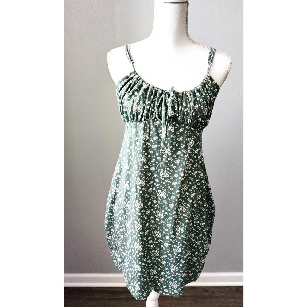 Brave Soul London Women Sleeveless Adjustable Straps Front Tie Floral NWT Dress